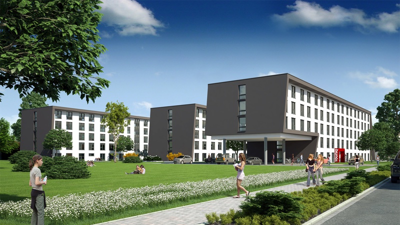 0-Projekt: Neubau einer Studenten- Apartementwohnanlage mit 371 Wohneinheiten und einer gemeinsamen Tiefgarage